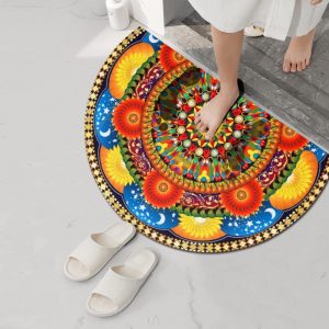 Half Round Diatomite Bath Mat