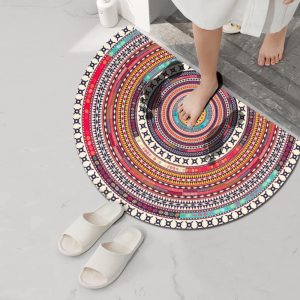 Half-circle Diatomite Bath Mat