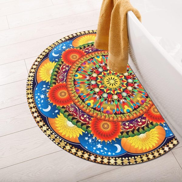 Half Round Diatomite Bath Mat
