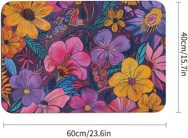 Flower Diatomite Bath Mat