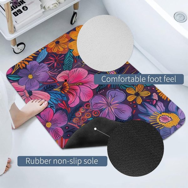 Flower Diatomite Bath Mat